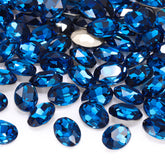 Indicolite Oval Shape High Quality Glass Pointed Back Fancy Rhinestones WholesaleRhinestone